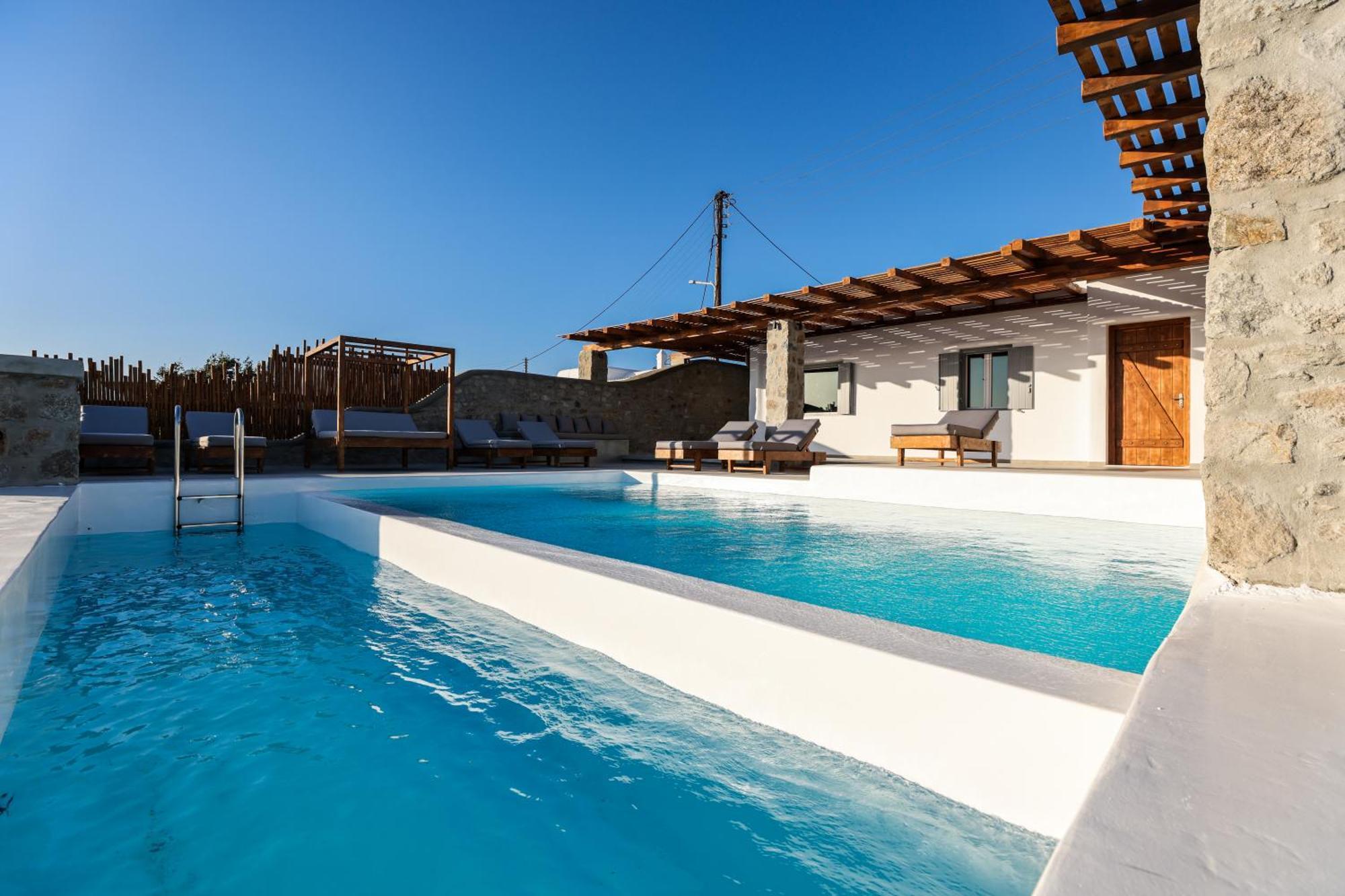The George Villas With Private Pool, Close To Mykonos Town - Chora Экстерьер фото