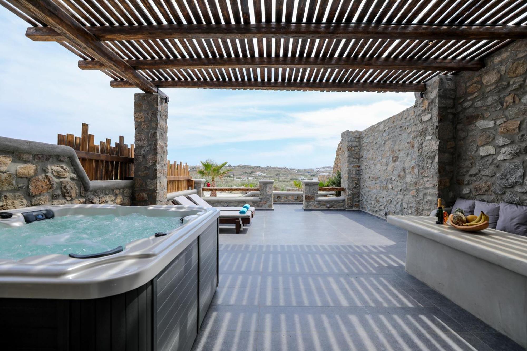The George Villas With Private Pool, Close To Mykonos Town - Chora Экстерьер фото