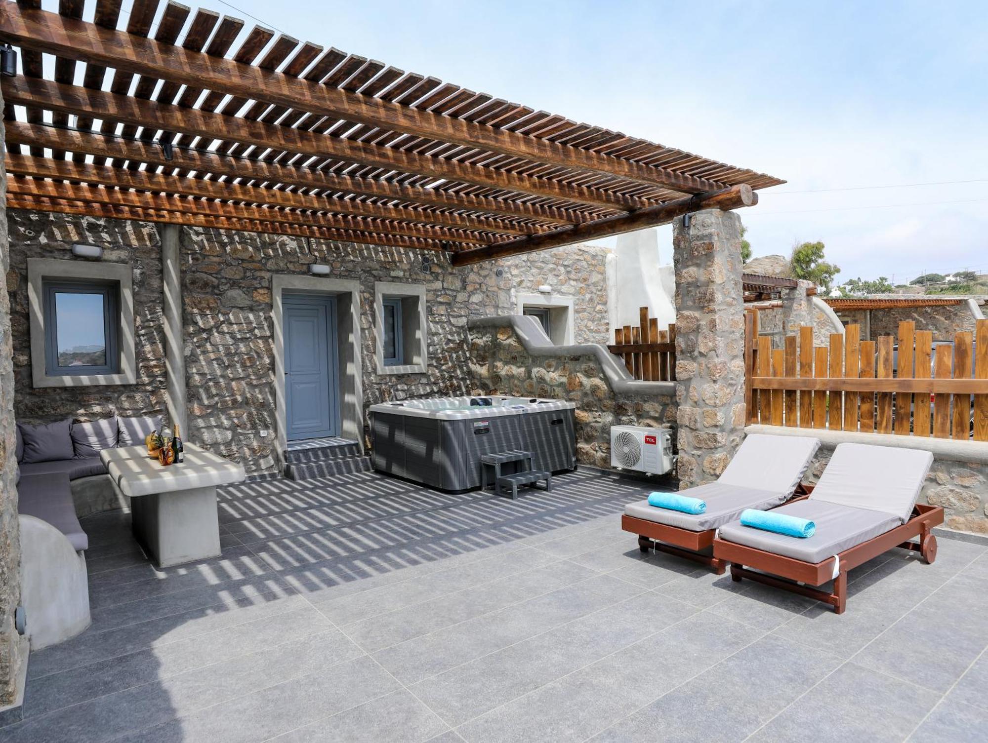 The George Villas With Private Pool, Close To Mykonos Town - Chora Экстерьер фото
