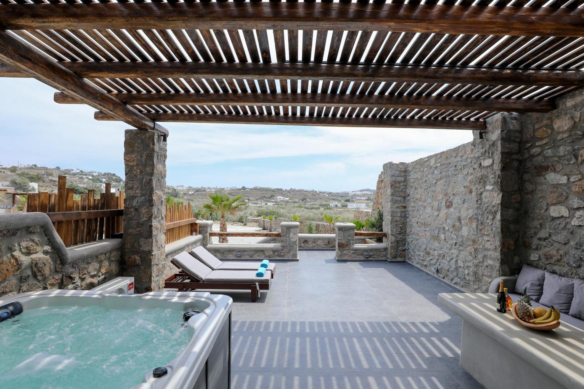 The George Villas With Private Pool, Close To Mykonos Town - Chora Экстерьер фото
