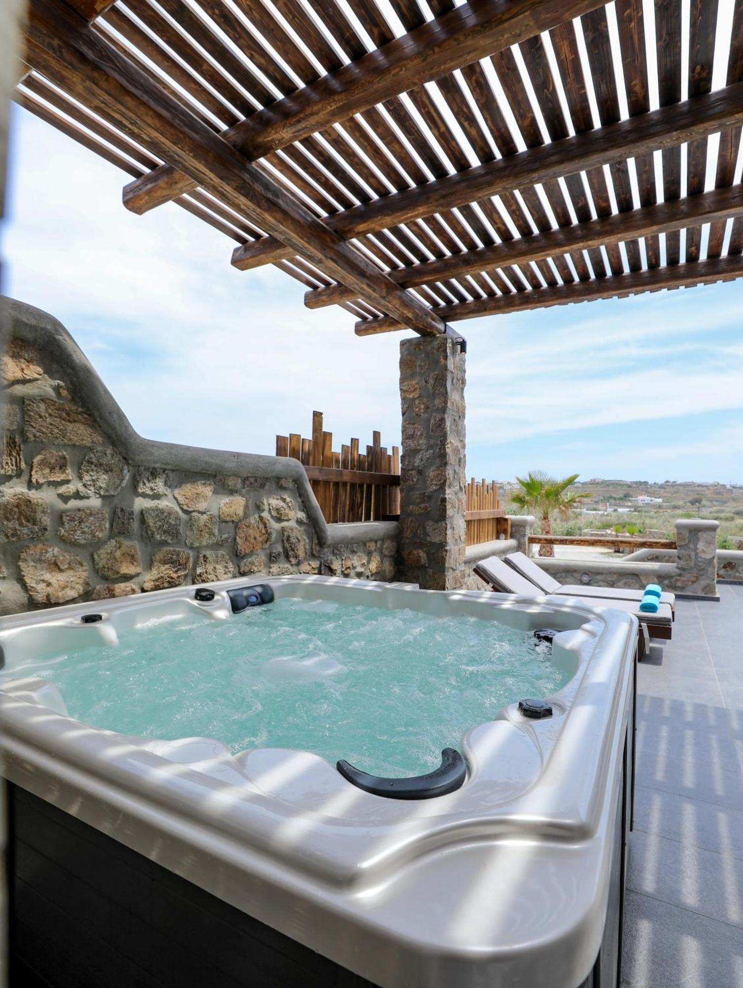 The George Villas With Private Pool, Close To Mykonos Town - Chora Экстерьер фото